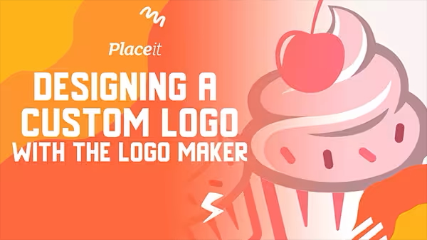 A YouTube thumbnail with an orange gradient background featuring a tasty cupcake illustration