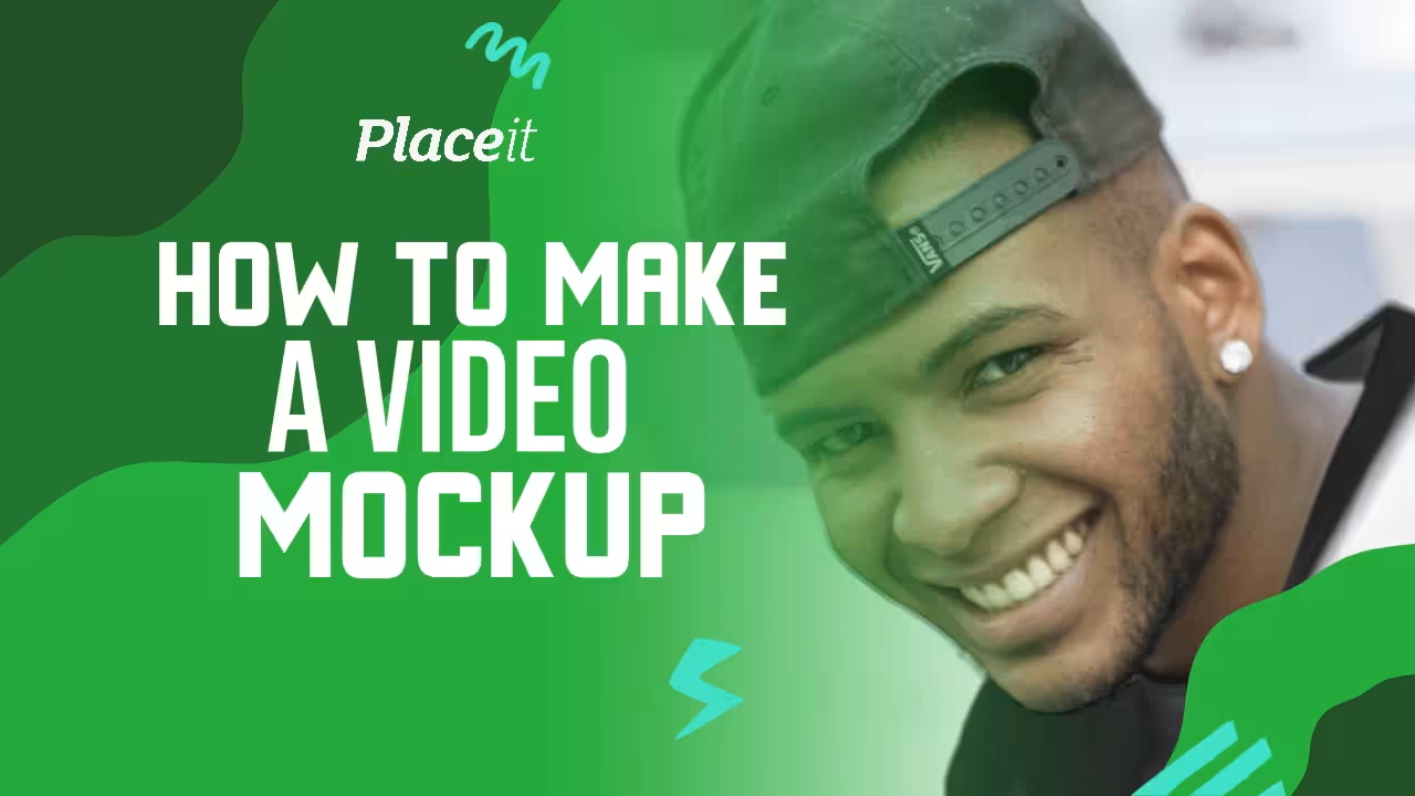 A YouTube thumbnail with a green gradient background featuring the face of a smiling young man